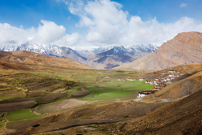 Langza village in himalayas