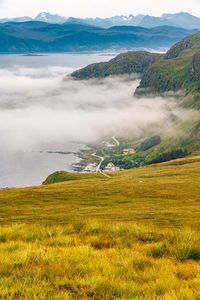 Scenic view of landscape against sky