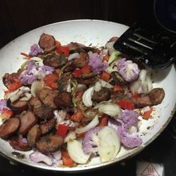 Close-up of served food