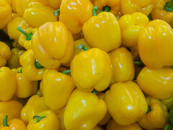 Full frame shot of yellow fruits for sale in market