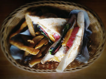 Close-up of served food