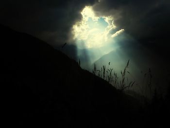 Low angle view of cloudy sky