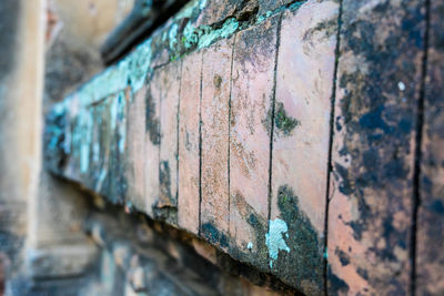 Close-up of weathered wall