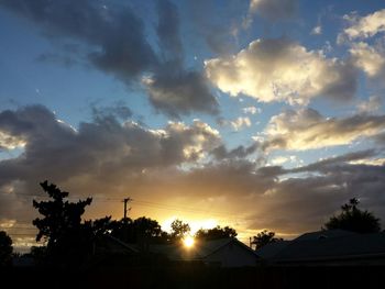 Scenic view of sunset sky