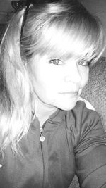 Close-up portrait of woman looking away