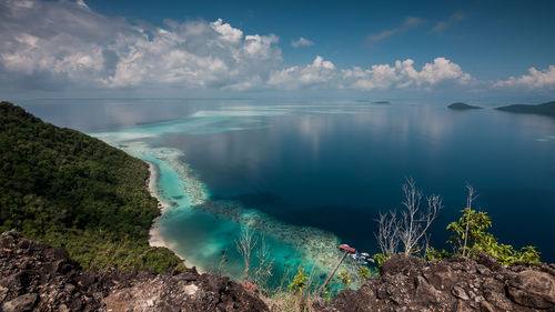 Scenic view of sea against sky