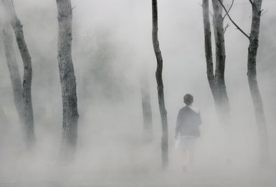 Child lost in a mysterious mist