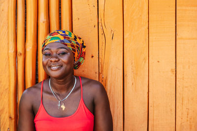 Portrait of a smiling young woman