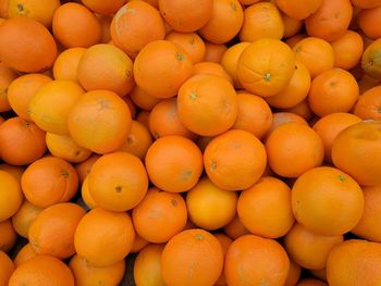 Full frame shot of oranges