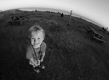 Portrait of happy child