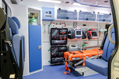 Interior of bus