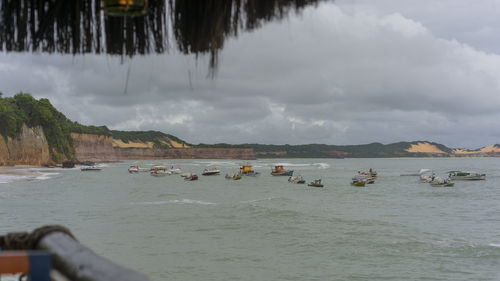 Panoramic view of sea against sky