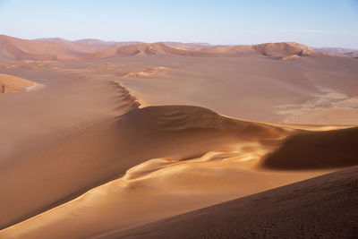 View from nature and landscapes of dasht e lut or sahara desert. middle east desert