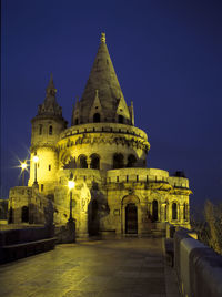 Low angle view of cathedral against blue sky