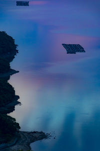 Digital composite image of sea against sky