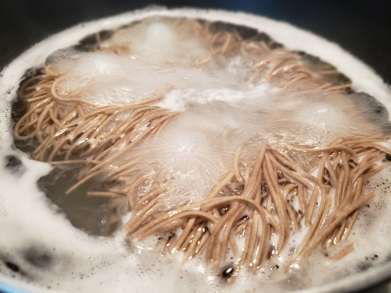 HIGH ANGLE VIEW OF RICE IN WATER