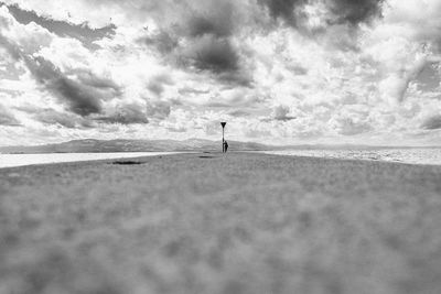 Cloud sky black and white land beach horizon monochrome photography