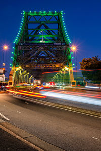 Illuminated city at night