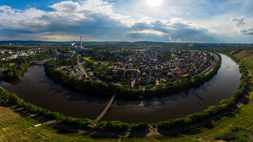 Stuttgart neckar river bend