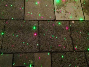 Full frame shot of multi colored lights at night