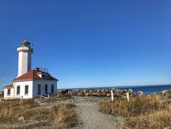 Lighthouse on beach