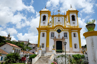 Low angle view of the igreja nossa senhora da conceição church in ouro preto