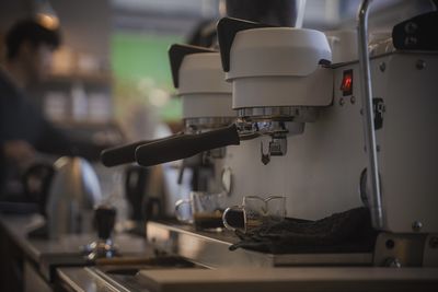 Close-up of coffee maker