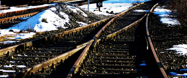 Panoramic view of snow covered landscape