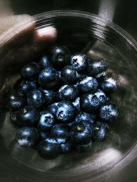 High angle view of fruits in water