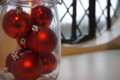Close-up of christmas decoration