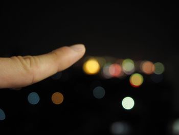 Defocused image of hand