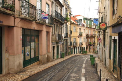 Street amidst buildings in city