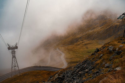 Foggy road