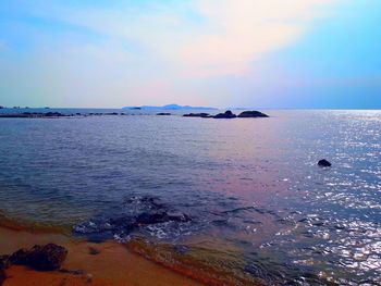 Scenic view of sea against sky