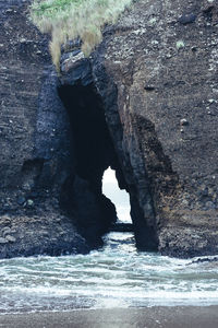 Rock formations by sea