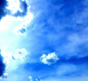 Low angle view of clouds in sky