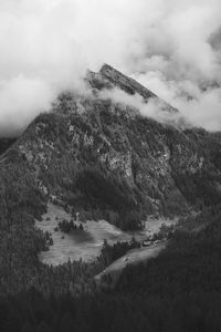 Scenic view of land against sky