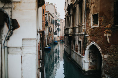 Canal amidst buildings in city