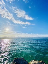 Scenic view of sea against sky