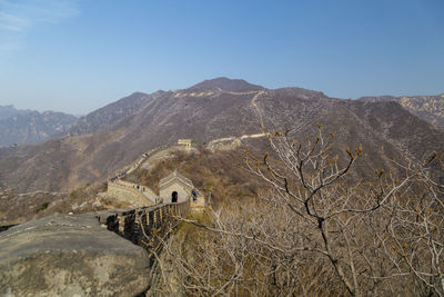 Scenic view of mountain against sky