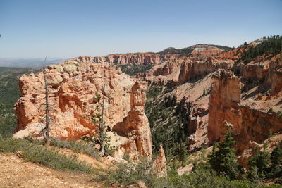 View of rock formations