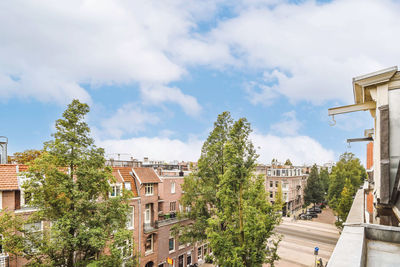 Low angle view of buildings against sky