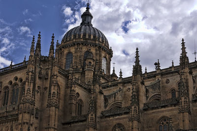 Low angle view of historic building against sky