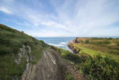 Scenic view of sea against sky