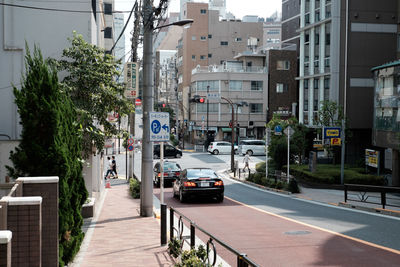 View of city street