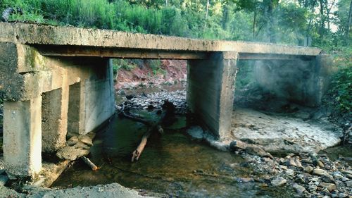 View of bridge over water