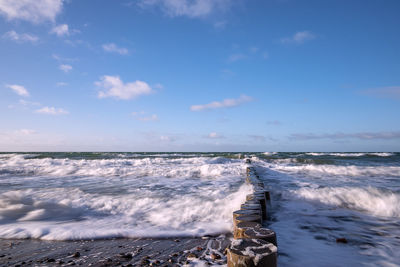 Scenic view of sea against sky