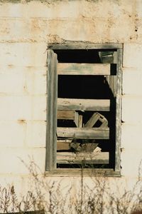 Close-up of window