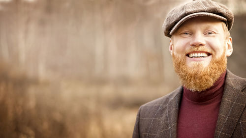 Portrait of man smiling