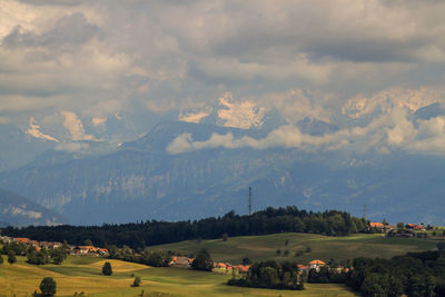 Scenic view of landscape against sky